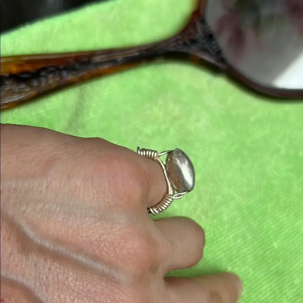 Silver Oval Ring